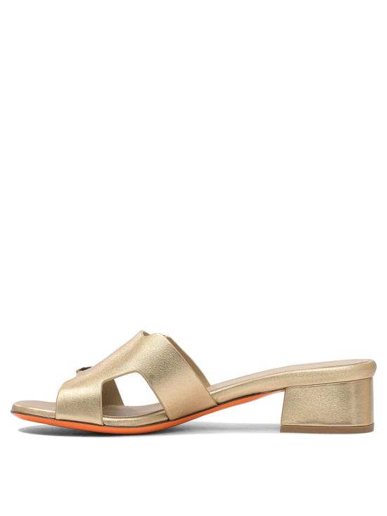25SS 산토니 뮬/슬리퍼 WHVC70987HA2TLLXO50 Gold - SANTONI