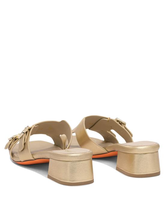 25SS 산토니 뮬/슬리퍼 WHVC70987HA2TLLXO50 Gold - SANTONI