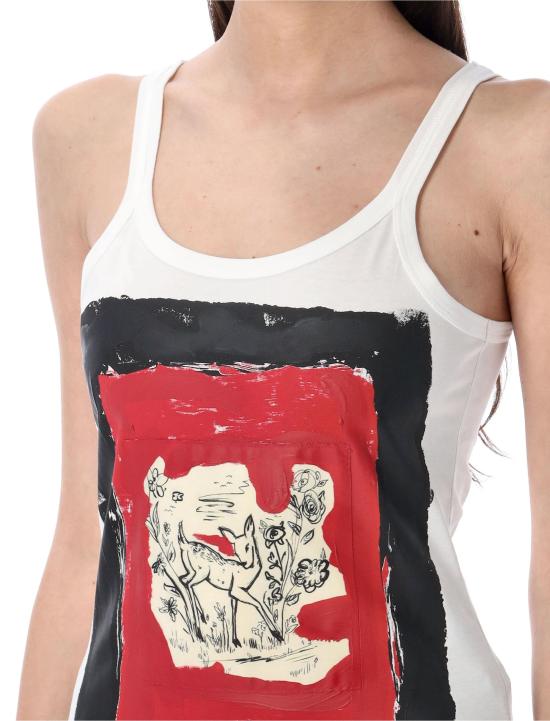 25SS 마르니 민소매 티셔츠 THJE0364PYUSCX69 00W01 WHITE - MARNI