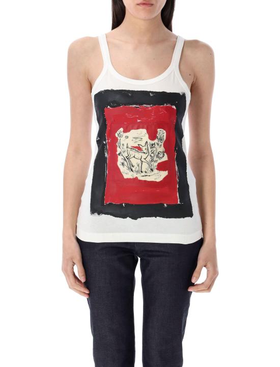 25SS 마르니 민소매 티셔츠 THJE0364PYUSCX69 00W01 WHITE