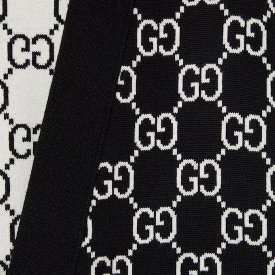 25SS 구찌 리버서블 GG 울 자카드 가디건  798157XKEJP 1070 BLACK - GUCCI