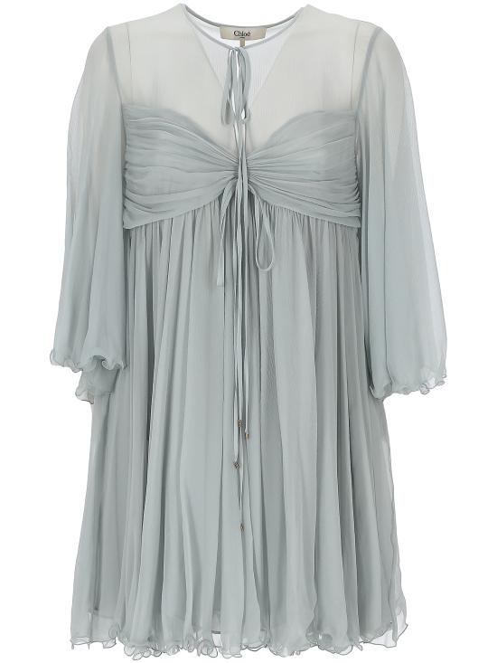 25SS 끌로에 미디 원피스 25SRO27116 01N Grey