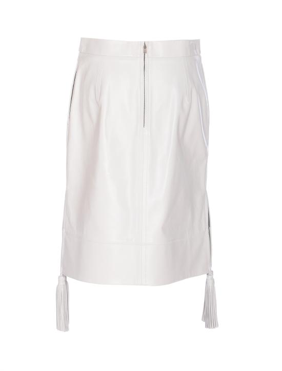 25SS 보테가베네타 미디 스커트 823874 V5BV09071 White - BOTTEGA VENETA