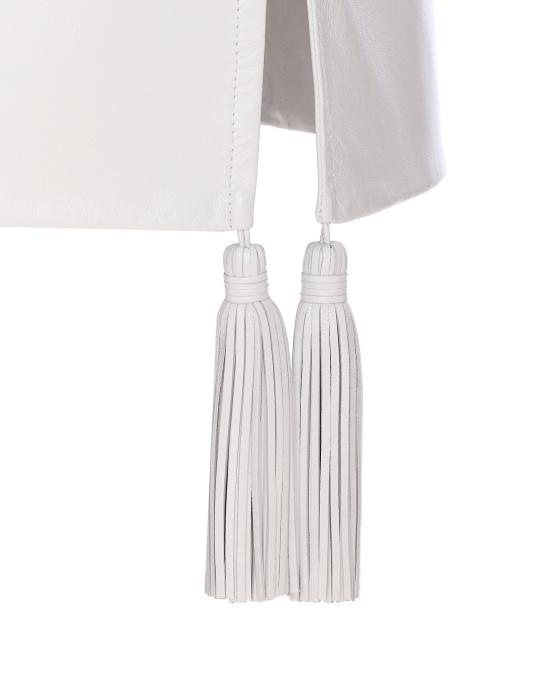 25SS 보테가베네타 미디 스커트 823874 V5BV09071 White - BOTTEGA VENETA