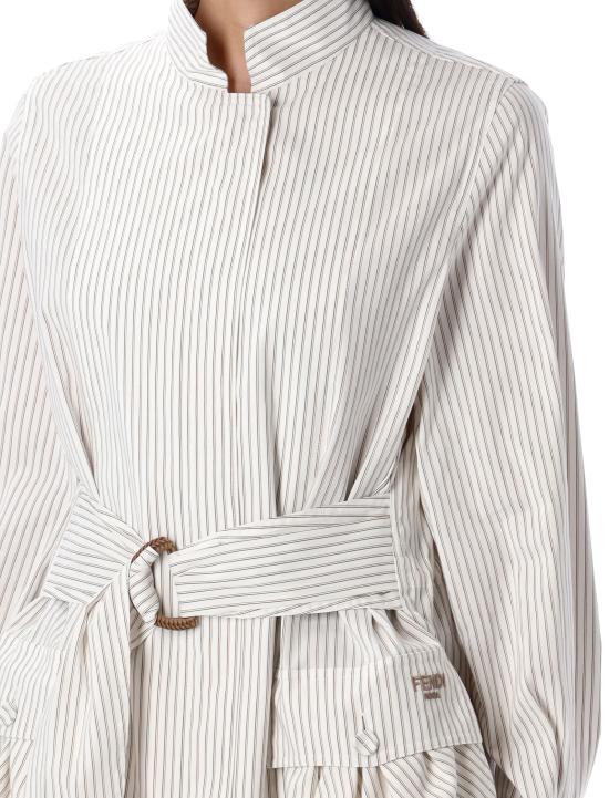 25SS 펜디 자켓 FJ7621AQ3L F0XAY CREAM STRIPES - FENDI