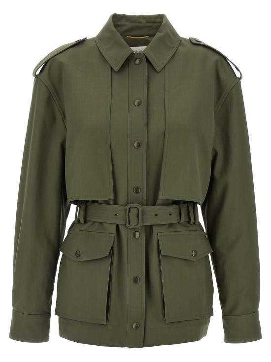 25SS 생로랑 자켓 818406YZ9AX3130 Green