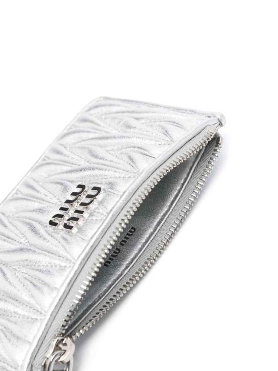 24FW 미우미우 지갑 5MB0602FPPF0118 Silver - MIU MIU
