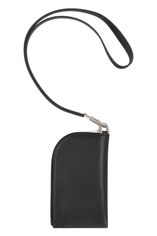  릭 오웬스 가죽소품 RA01C0211LGEEM2 09 black - RICK OWENS