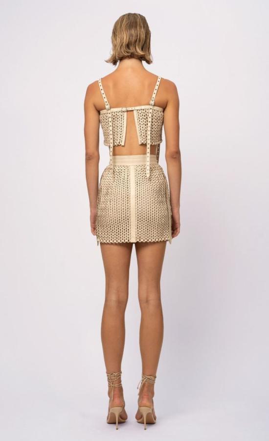  논살란트 레이블 민소매 티셔츠 넌캐럴런트 라벨 카터 크롭 크레마 - NONCHALANT LABEL