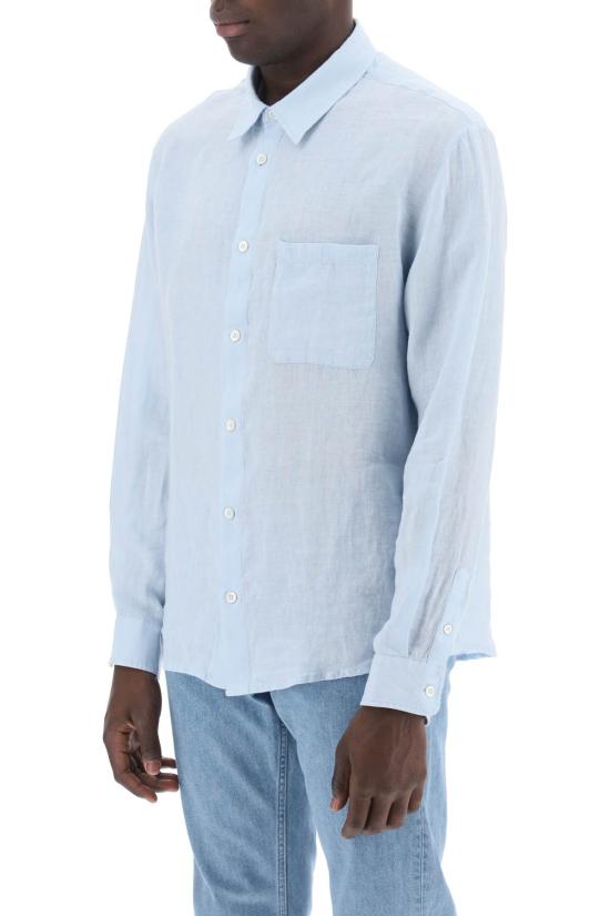 25SS 아페쎄 긴팔 셔츠 LIAEKH12545IAB LIGHT BLUE DOM - A.P.C.