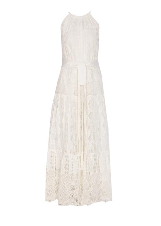 25SS 핑코 롱 원피스 104857 A2G9Z05 White