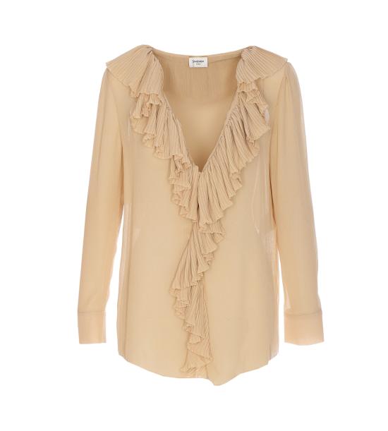 25SS 생로랑 블라우스 820973 Y3K459520 Beige