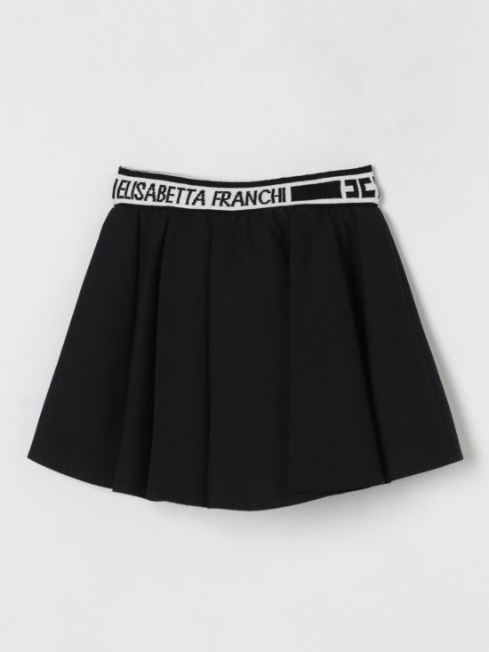 25SS [키즈] 엘리자베타프랜치 스커트 EGGO049CA235 D631 Black - ELISABETTA FRANCHI