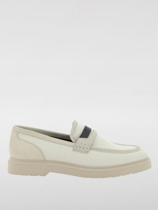25SS 브루넬로 쿠치넬리 로퍼 MZ12G2956 C004 Ecru