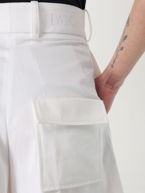 25SS 파투 숏팬츠 TR0480074 001W White - PATOU