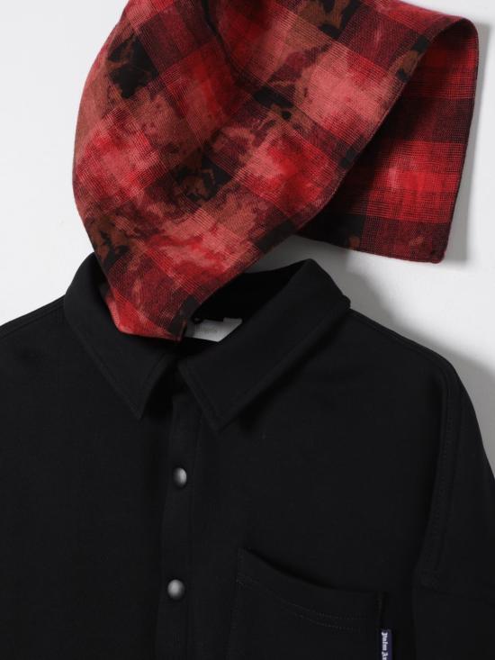 24FW [키즈] 팜앤젤스 캐주얼 자켓 PBES002F24FLE0011010 Black - PALM ANGELS