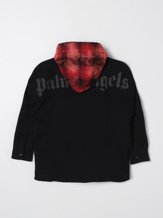 24FW [키즈] 팜앤젤스 캐주얼 자켓 PBES002F24FLE0011010 Black - PALM ANGELS