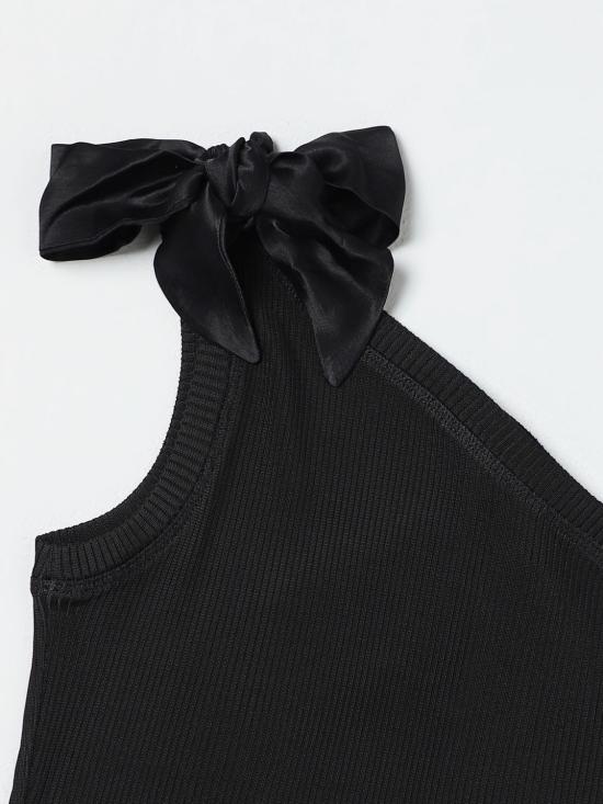 25FW [키즈] 모나리자 탑 41C6103213 0050 Black - MONNALISA