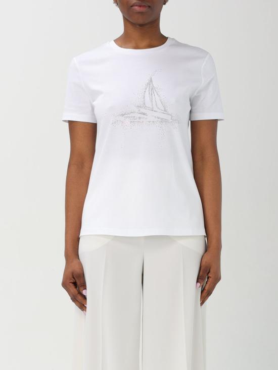 25SS 막스마라 스튜디오 반팔 티셔츠 2516941011600 005 White