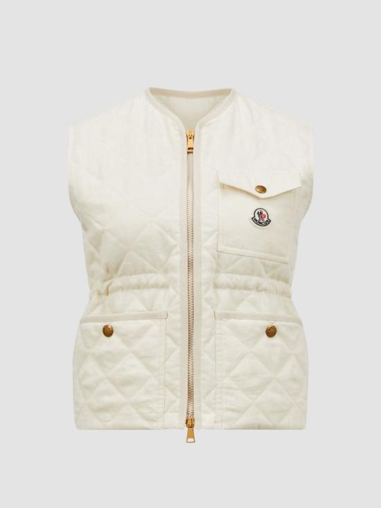 25FW 몽클레어 베스트 K10931A00100788PY 050 White