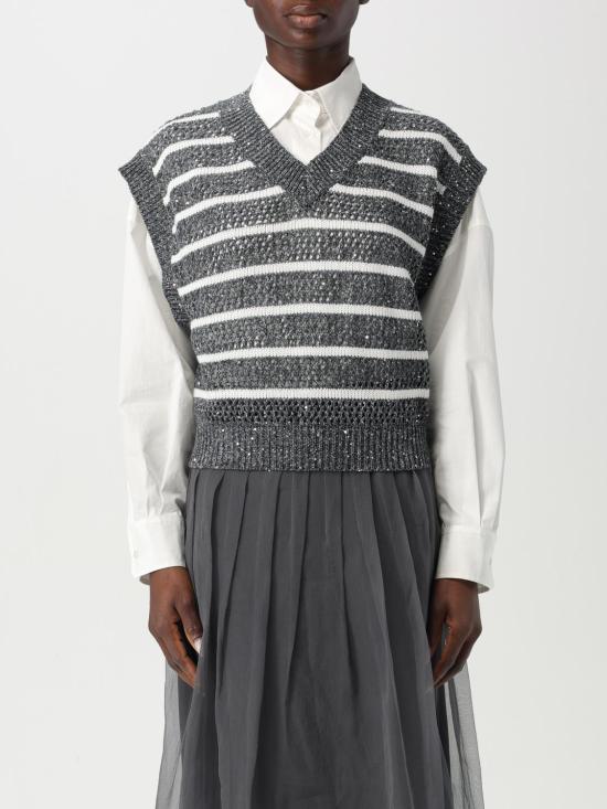 25FW 브루넬로 쿠치넬리 베스트 MCO558902 CAS74 Blue