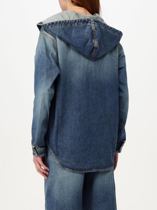 25SS 알라이아 블라우스 AA9C0967T536A 525 Denim - ALAIA