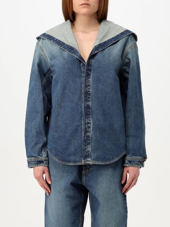 25SS 알라이아 블라우스 AA9C0967T536A 525 Denim