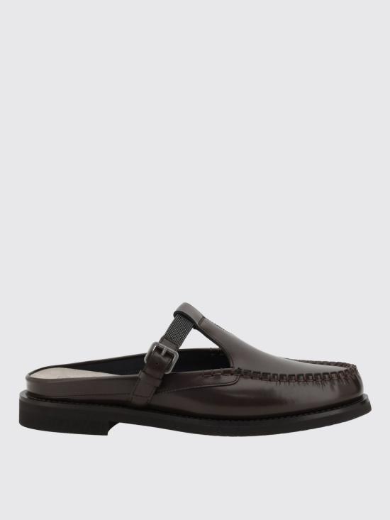 25SS 브루넬로 쿠치넬리 플랫 슈즈 MZVNG2868 C8279 Dark