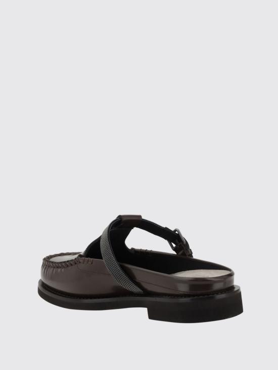 25SS 브루넬로 쿠치넬리 플랫 슈즈 MZVNG2868 C8279 Dark - BRUNELLO CUCINELLI