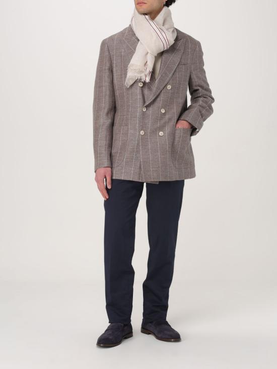 25SS 브루넬로 쿠치넬리 머플러/스카프 MSC663AV CMM71 Brown - BRUNELLO CUCINELLI