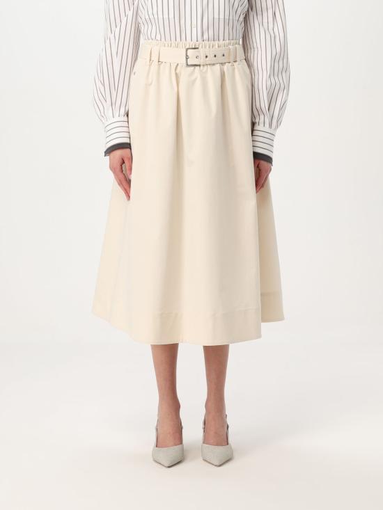 25SS 브루넬로 쿠치넬리 스커트 ML138G3753 C9002 White