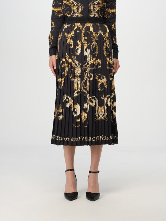 24FW 베르사체 스커트 77HAE8P5NS541 G89 Black