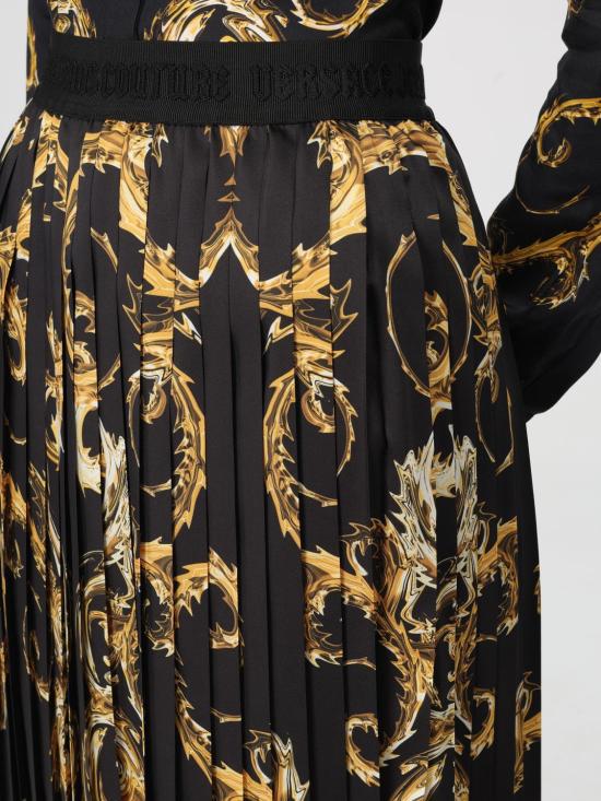 24FW 베르사체 스커트 77HAE8P5NS541 G89 Black - VERSACE