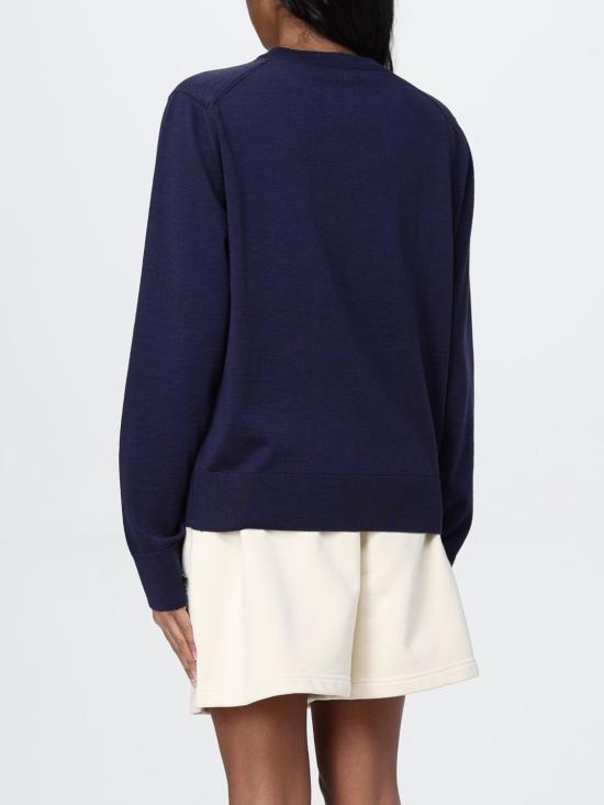 25SS 메종키츠네 베이비 폭스 패치 레귤러 스웨터 MW00816KT1036 P492 Blue - MAISON KITSUNE
