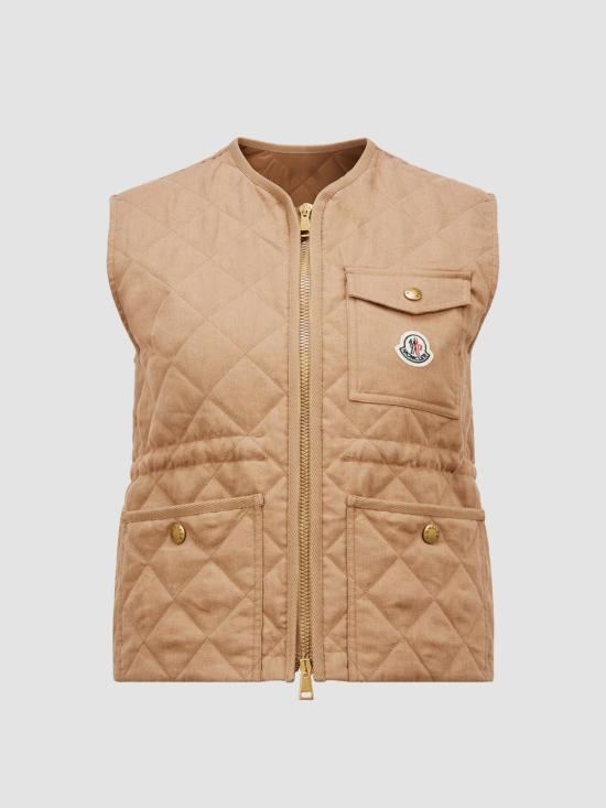 25SS 몽클레어 베스트 K10931A00100788PY 22C Camel