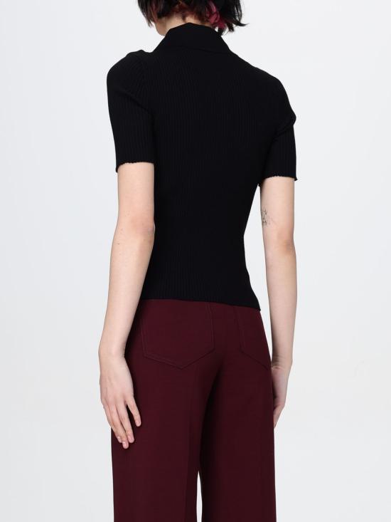 25FW 쿠레쥬 폴로 티셔츠 VESMPO029FI0001 9999 Black - COURREGES