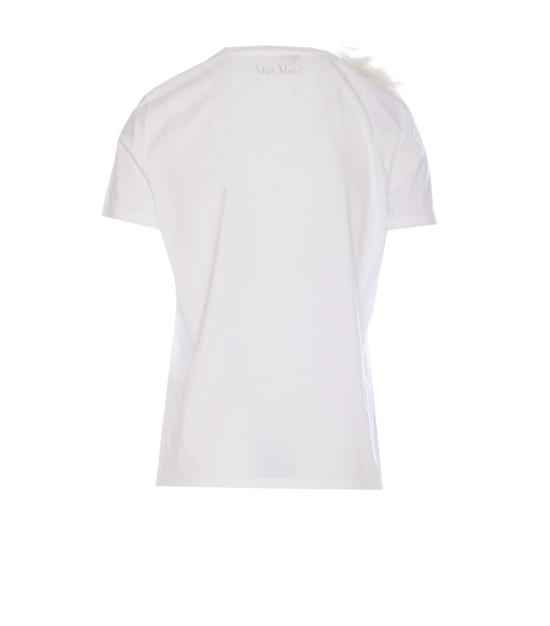 25SS 막스마라 스튜디오 긴팔 티셔츠 2516941024600 SUGHERO 009 White - MAX MARA STUDIO