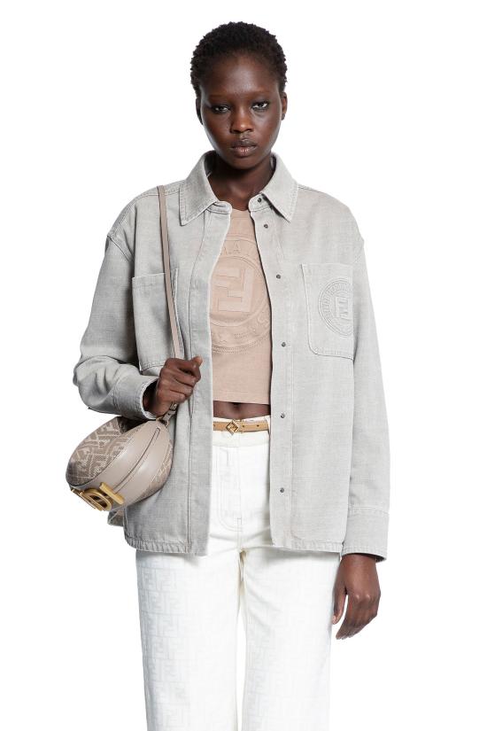  펜디 자켓 FLF677ASMBF1RX9 Grey - FENDI