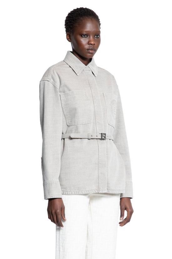  펜디 자켓 FLF677ASMBF1RX9 Grey - FENDI