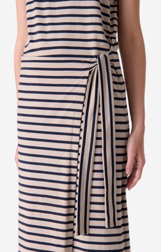  메이블앤모스 롱 원피스 바네사 브루노 에트르타 스트라이프 탱크 니트 드레스 - MABEL AND MOSS