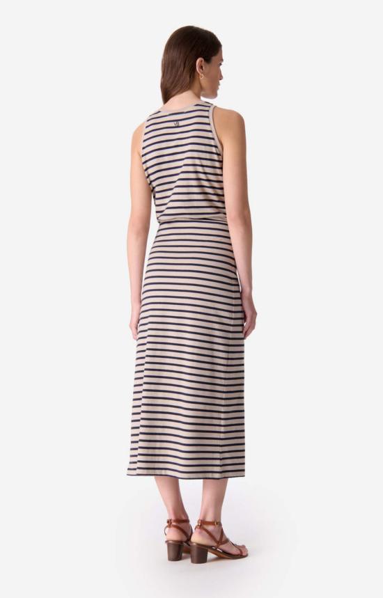  메이블앤모스 롱 원피스 바네사 브루노 에트르타 스트라이프 탱크 니트 드레스 - MABEL AND MOSS