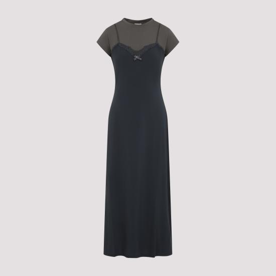 25SS 아크네 스튜디오 미디 원피스 A20796CCH GREY ANTHRACITE DOM