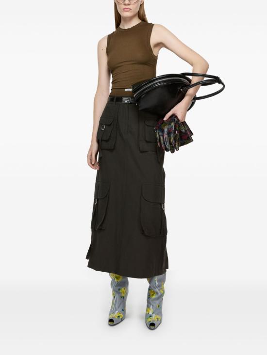 25SS 아크네 스튜디오 미디 스커트 AF0467AA3 DGRAY DOM - ACNE STUDIOS