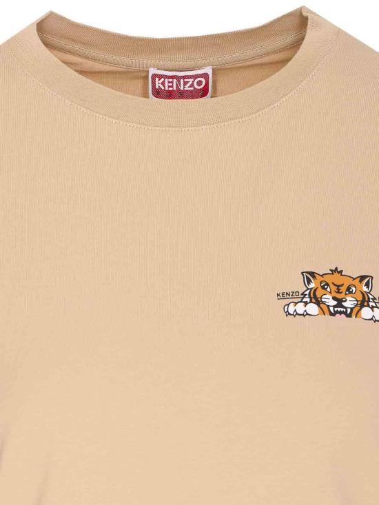 26SS 겐조 반팔 티셔츠 FF52TS1694SO11 Beige - KENZO
