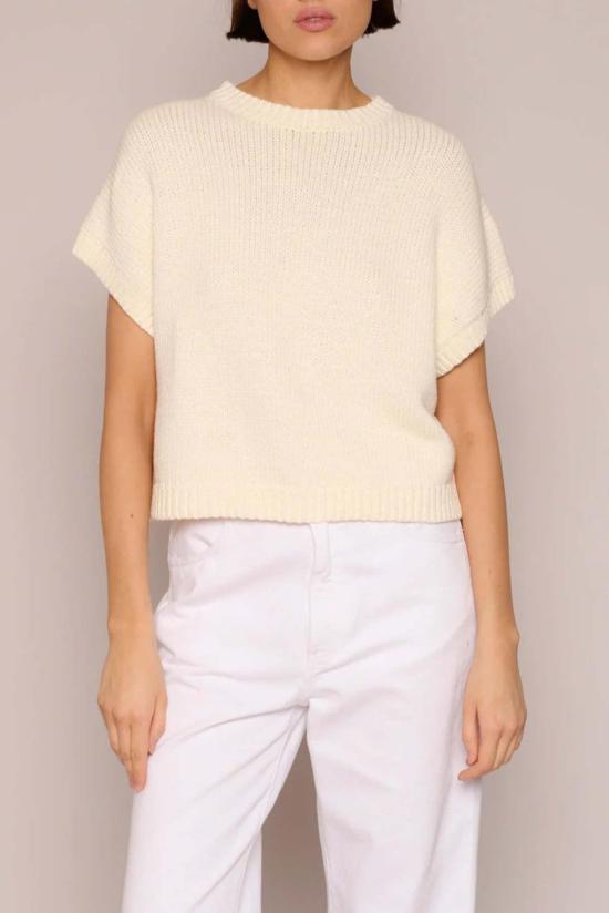  오가닉 바이 존 패트릭 베스트 존 패트릭 오가닉 박스 질레 오프 화이트 - ORGANIC BY JOHN PATRICK