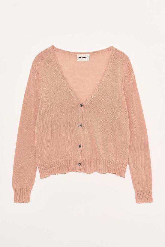  오가닉 바이 존 패트릭 가디건 존 패트릭 오가닉 텍스처드 숏 카디 로즈