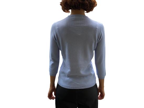 25FW 라 로즈 스웨터 GDC22809 40951 LIGHT BLUE - LA ROSE