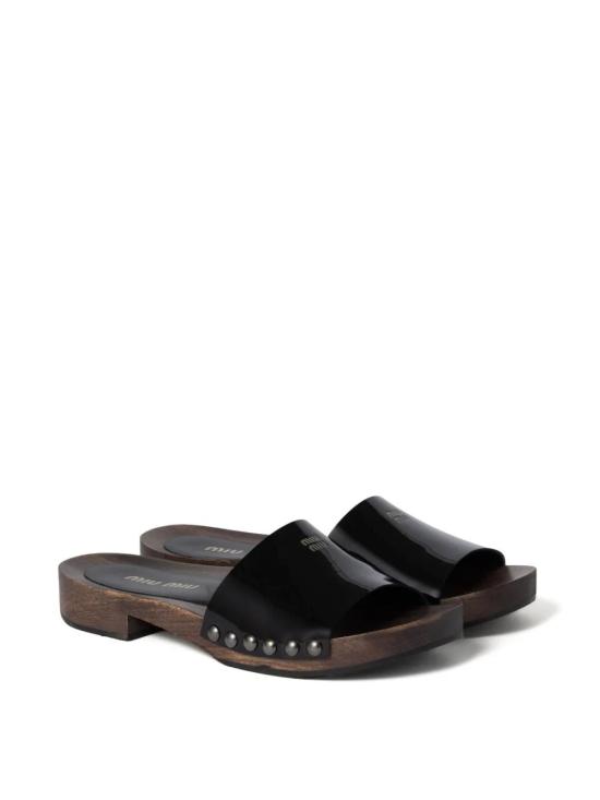 26SS 미우미우 뮬/슬리퍼 5Z425EFA030069 F0002 NERO - MIU MIU