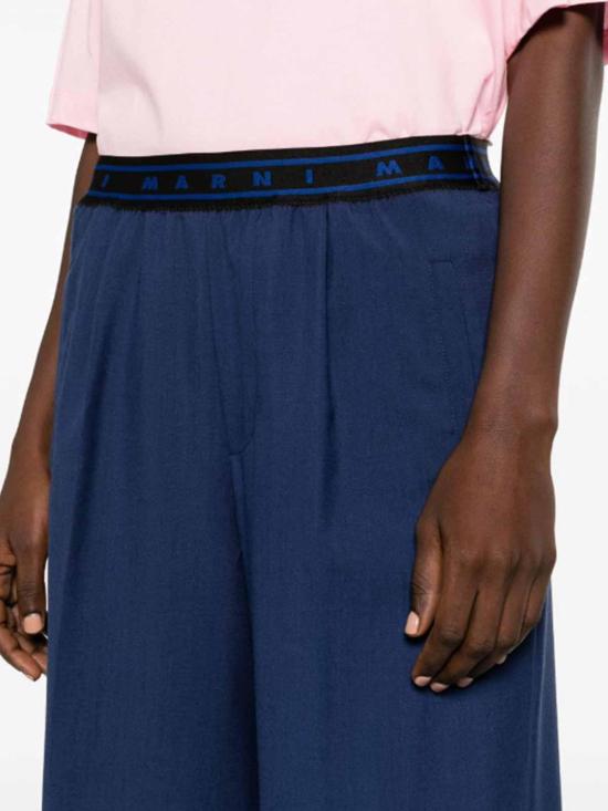 24FW 마르니 팬츠 PAMA0428U1TW83900B65 Blue - MARNI