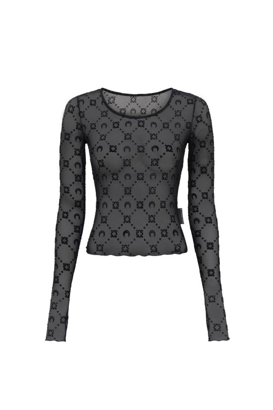  마린세르 긴팔 티셔츠 MRSW251PRTO035BK BLACK DOM